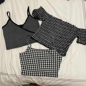 ☀️ 3 FOR $10 BUNDLE - BLACK & WHITE TOPS